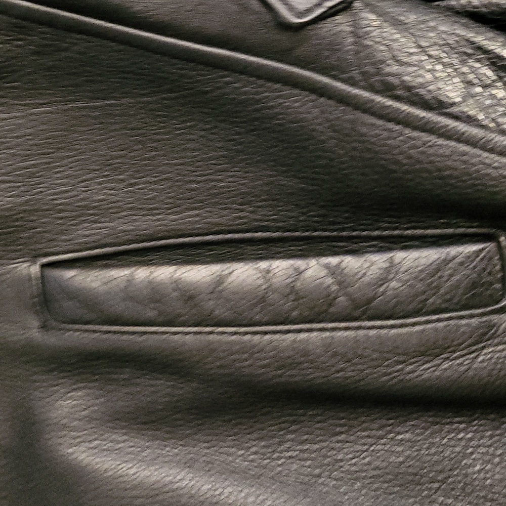 Kenneth Cole Xl Black Leather Jacket - Picture 8 of 14